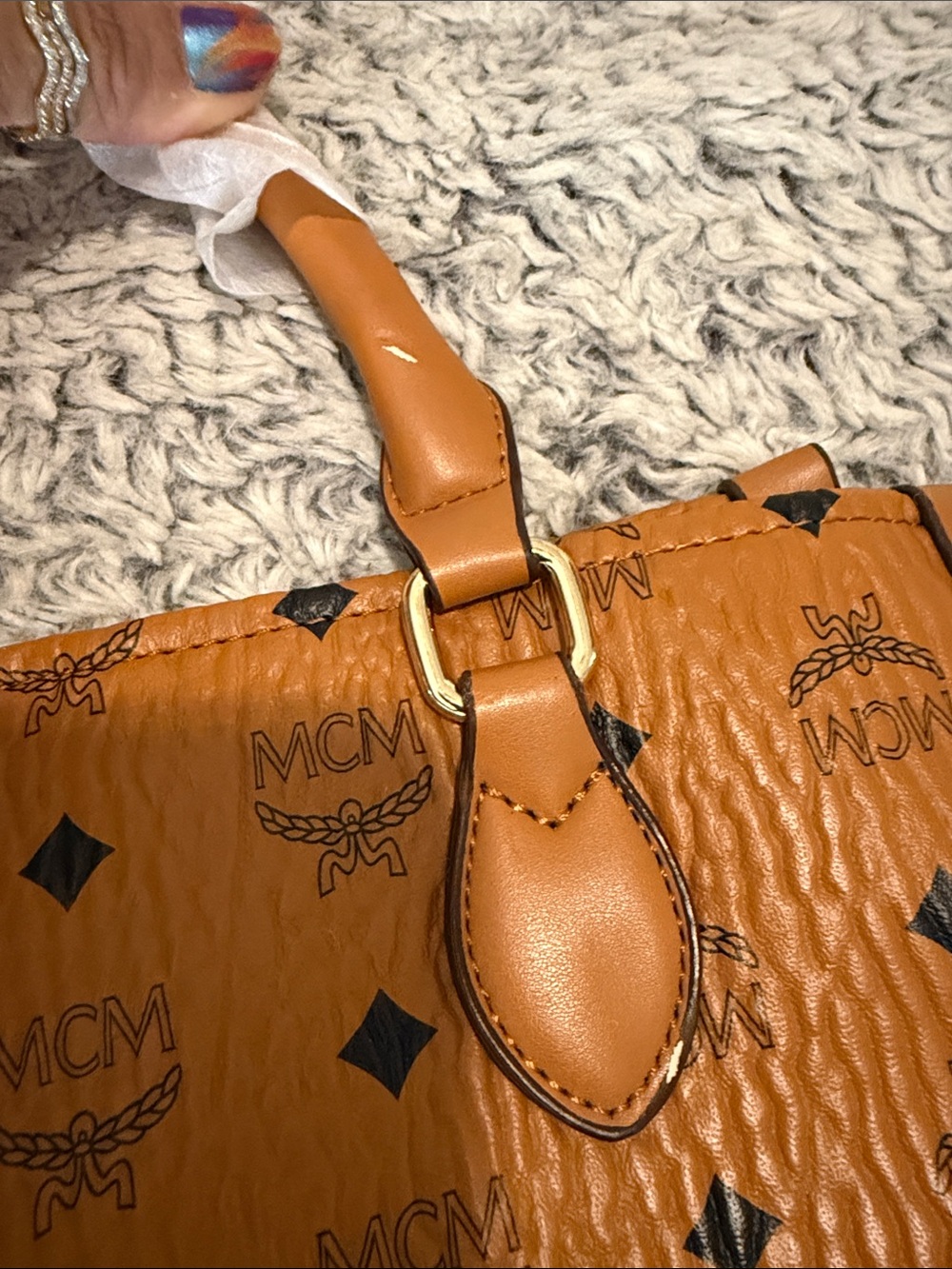 Cognac Logo Tote - Picture 5 of 8